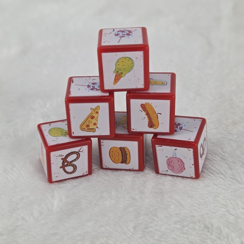 Cranium Balloon Lagoon 2004 Replacement Snack Hut Dice Complete Set of 6